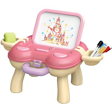 Aga4Kids Dětská tabule se stolečkem růžová