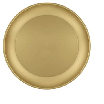GODAN Plastový talíř zlatý - Silvestr - 21 cm - 1 ks
