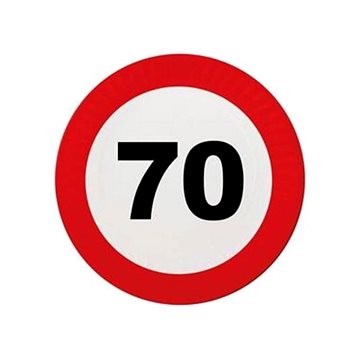 Talíře dopravní značka 70