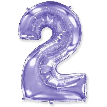 

Balón foliový číslice fialová - lila 102 cm - 2
