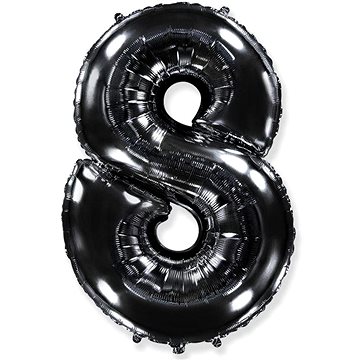 

Balón foliový číslice černá - black 102 cm - 8