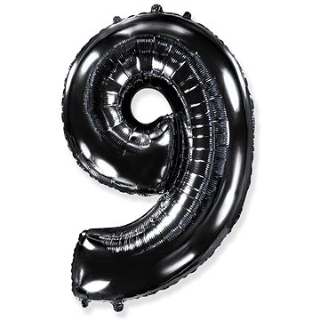 

Balón foliový číslice černá - black 102 cm - 9