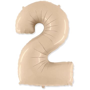 

Balón foliový číslice krémová - 102 cm - 2