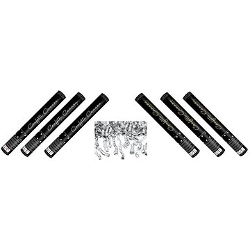 

Konfety 40 cm stříbrné stužky metalické 6 ks