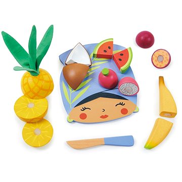 

Tender Leaf Dřevěná sada tropického ovoce na krájení Tropical Fruit Chopping Board