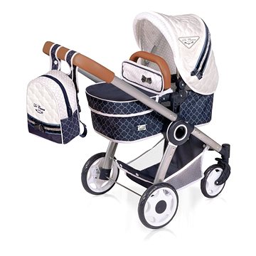 

DeCuevas 80537 Skládací kočárek pro panenky 3 v 1 s batůžkem TOP Collection 2020