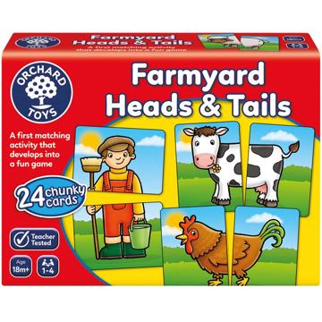 Orchard Toys Vzdělávací hra - Farma - Hlavy a ocásky