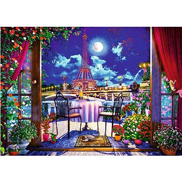 

Trefl Puzzle Premium Plus Tea Time: Noční Paříž 1000 dílků