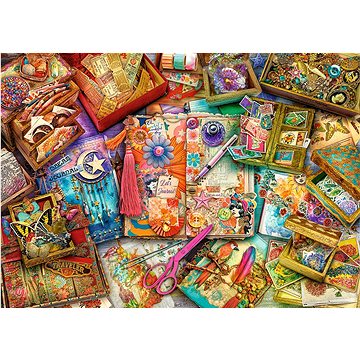 

Trefl Puzzle Premium Plus Tea Time: Scrapbooking 1000 dílků