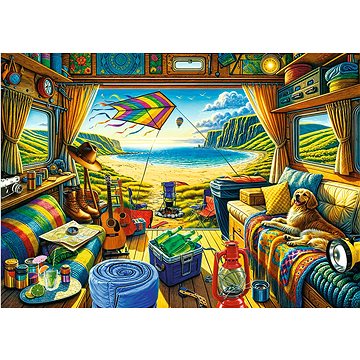 

Trefl Puzzle Premium Plus Tea Time: Cestování karavanem1000 dílků