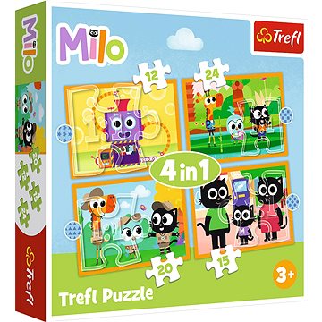 

Trefl Puzzle Milo 4v1 (12,15,20,24 dílků)