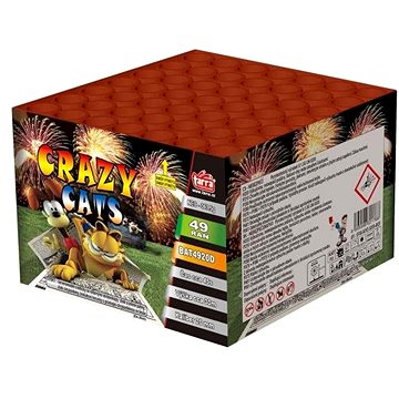

TARRA Ohňostroj baterie výmetnic - crazy cats 49 ran