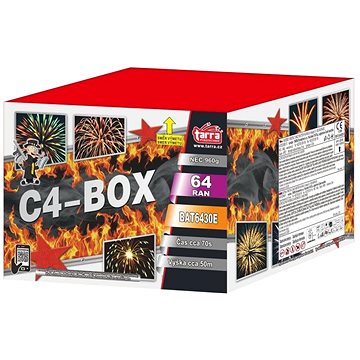 

TARRA Ohňostroj baterie výmetnic - c4 - box 64 ran