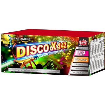 

TARRA Ohňostroj baterie výmetnic - disco x 142 ran