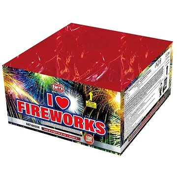 TARRA Ohňostroj baterie výmetnic - i love fireworks 100 ran
