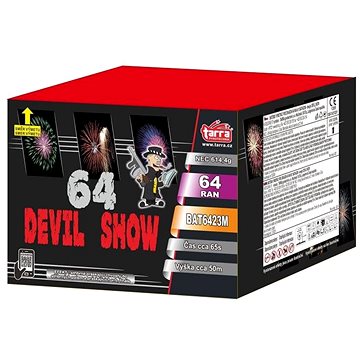 

TARRA Ohňostroj baterie výmetnic - devil show 64 ran