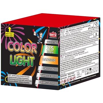 

TARRA Ohňostroj baterie výmetnic - color light 25 ran