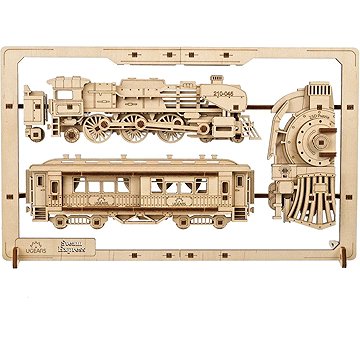 

UGEARS 3D puzzle Parní Express 2,5D 79 dílků