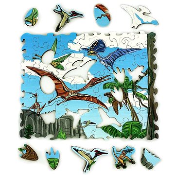 

Dřevěné Puzzle Létající Dinosauři