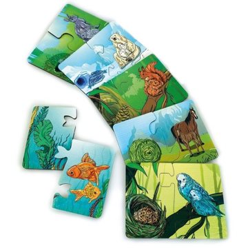 

Desková hra a puzzle Kdo co jí a kde bydlí
