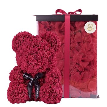 

Medvídárek BIG Romantic 35cm dárkově balený - tmavě červený