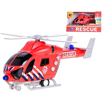 

Mikro-Trading Helikoptéra hasiči, na setrvačník a baterie, se světlem a zvukem, 20 cm