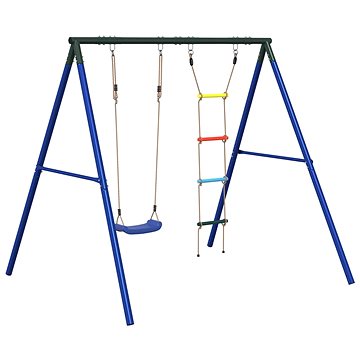 

Shumee Zahradní houpací set s houpačkou a žebříkem, modrý