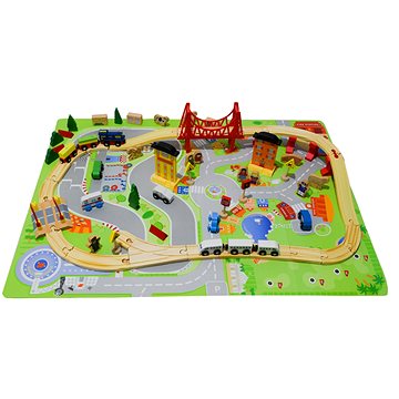 

Aga4Kids Dřevěná vláčkodráha 75 dílů