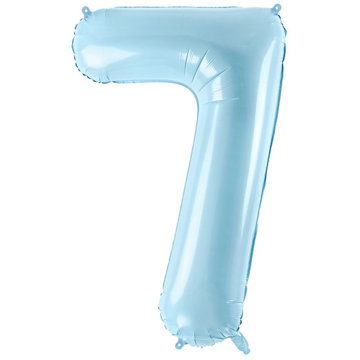 

vybavsenaparty Fóliová číslice baby blue '7' - 86 cm