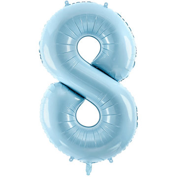 

vybavsenaparty Fóliová číslice baby blue '8' - 86 cm
