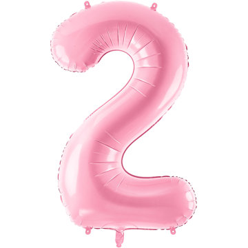 

vybavsenaparty Fóliová číslice baby pink '2' - 86 cm