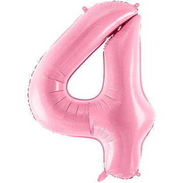 

vybavsenaparty Fóliová číslice baby pink '4' - 86 cm