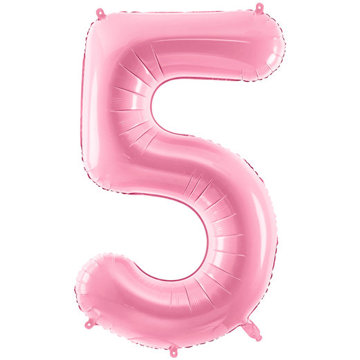 

vybavsenaparty Fóliová číslice baby pink '5' - 86 cm