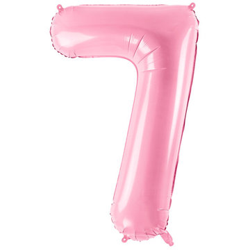 

vybavsenaparty Fóliová číslice baby pink '7' - 86 cm