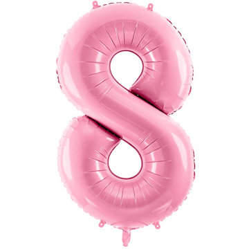 

vybavsenaparty Fóliová číslice baby pink '8' - 86 cm
