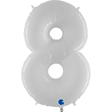 

vybavsenaparty Fóliová číslice bílá '8' - 102 cm