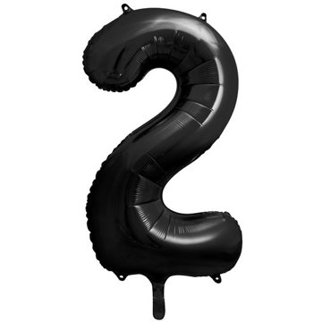 

vybavsenaparty Fóliová číslice černá '2' - 86 cm