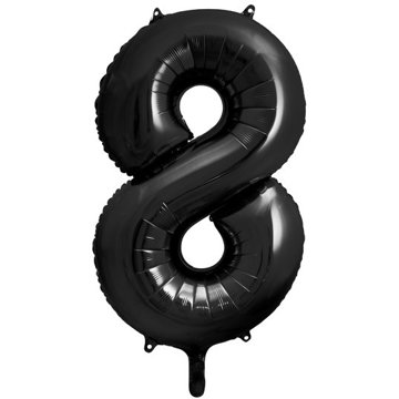 

vybavsenaparty Fóliová číslice černá '8' - 86 cm