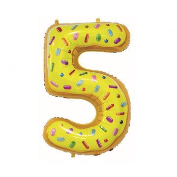 

vybavsenaparty Fóliová číslice donut '5' - 78 cm