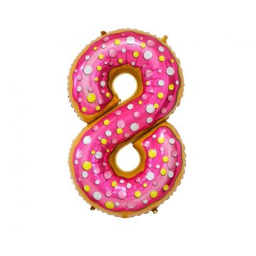 

vybavsenaparty Fóliová číslice donut '8' - 78 cm