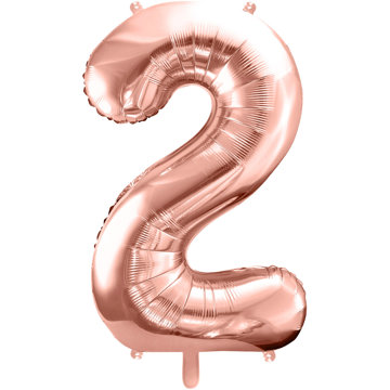 

vybavsenaparty Fóliová číslice rose gold '2' - 86 cm