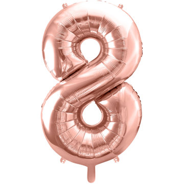 

vybavsenaparty Fóliová číslice rose gold '8' - 86 cm