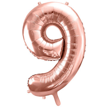 

vybavsenaparty Fóliová číslice rose gold '9' - 86 cm