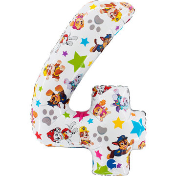 

vybavsenaparty Fóliová číslice Tlapková patrola '4' - 66 cm