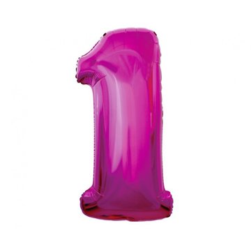 

vybavsenaparty Fóliová číslice tmavě růžová '1' - 92 cm