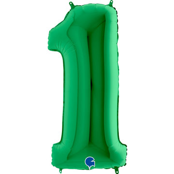 

vybavsenaparty Fóliová číslice zelená '1' - 102 cm