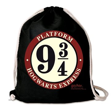 

LOGOSHIRT Harry Potter: Nástupiště 9 3/4, černý, 35 × 44 cm