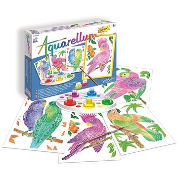 

SentoSphere Akvarely junior - Papoušci