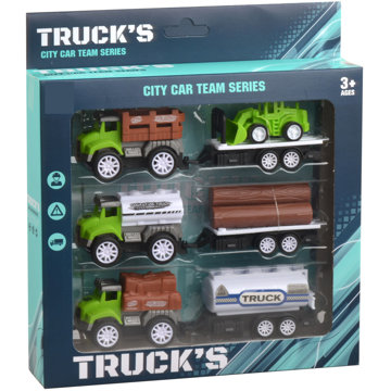 

Wiky Vehicles Auta s přívěsem 18 cm, 3 ks