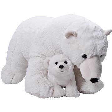 

Wild Republic Plyšová samice s mládětem – lední medvěd, 76 cm